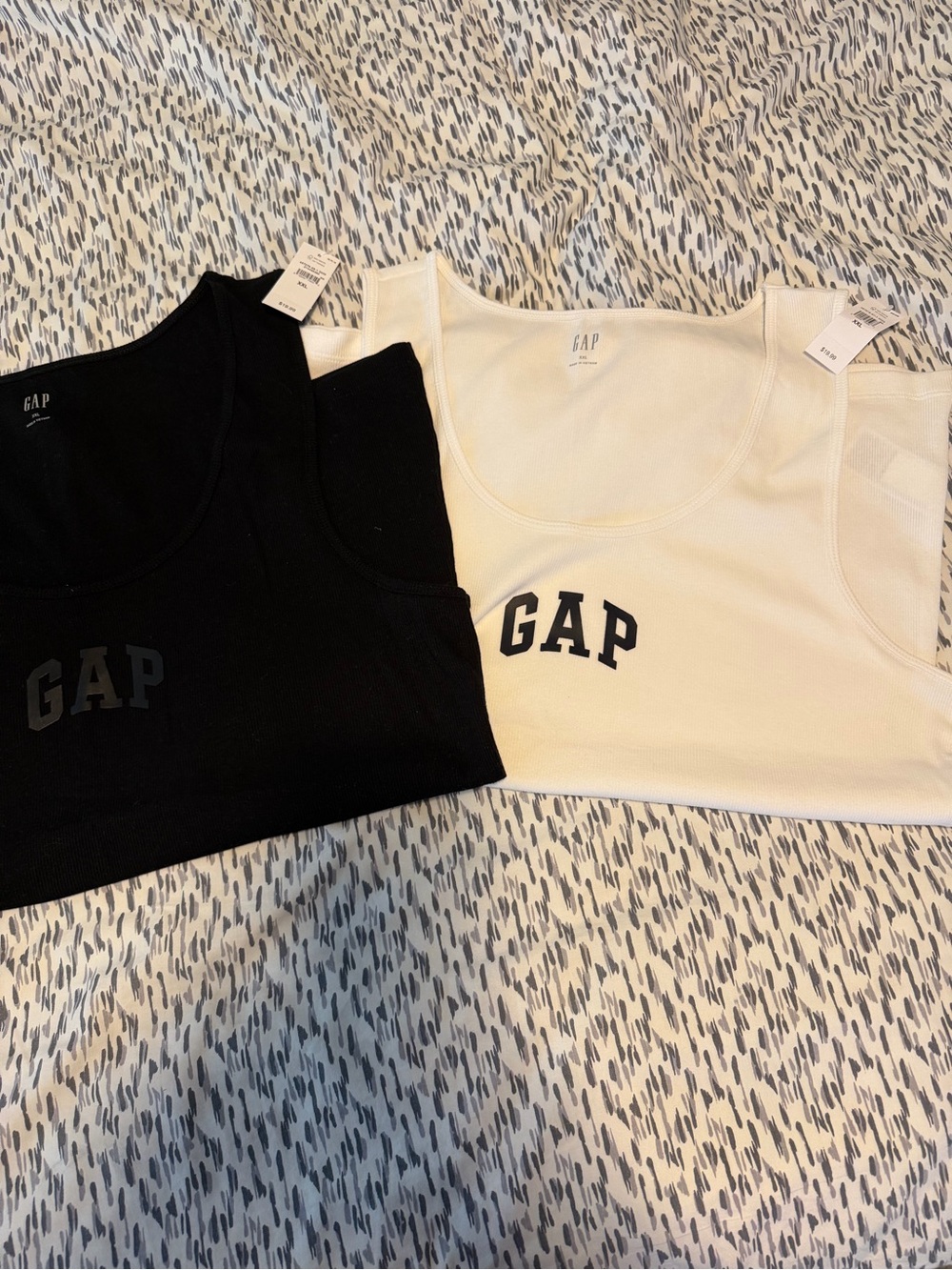GAP Tank Top - Black and White